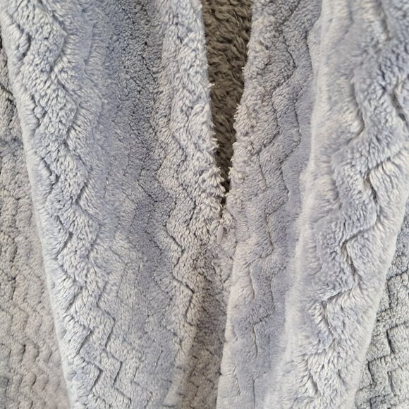 Natori Faux Fur Lavender Zip-Front Caftan Robe Size M - Picture 9 of 12